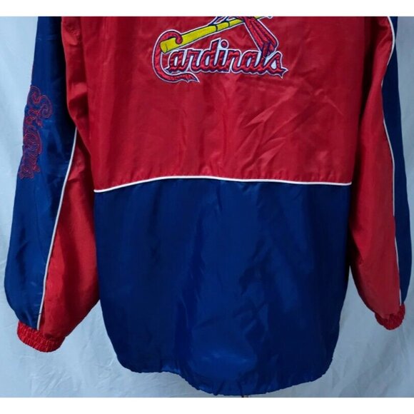 G-III Carl Banks MLB St Louis Cardinals Baseball Large Full Zip Spellout Jacket - Picture 7 of 16